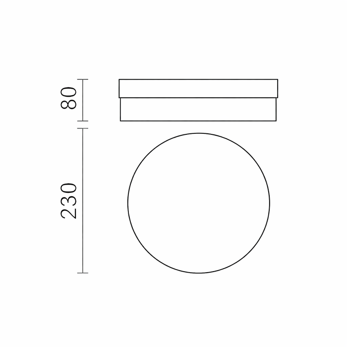 AWE 23 IP44 - Belső Mennyezeti Lámpa - by Rendl