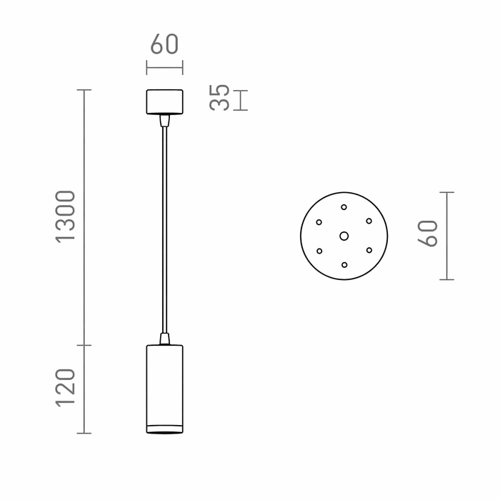 BELENOS - Minimal Pendant Spotlight (Rendl Light)