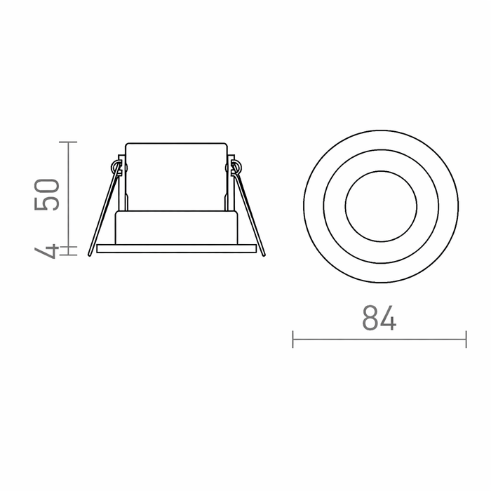 BELLA LED Indoor Recessed Ceiling Lamp - (Rendl Light)