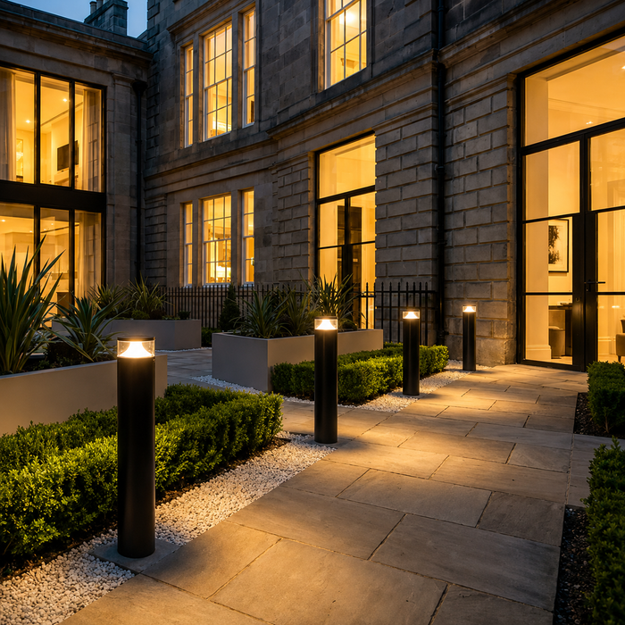 BRENDA 60 Outdoor LED Bollard Light — Modern Black Garden & Pathway Lamp (Rendl Light)