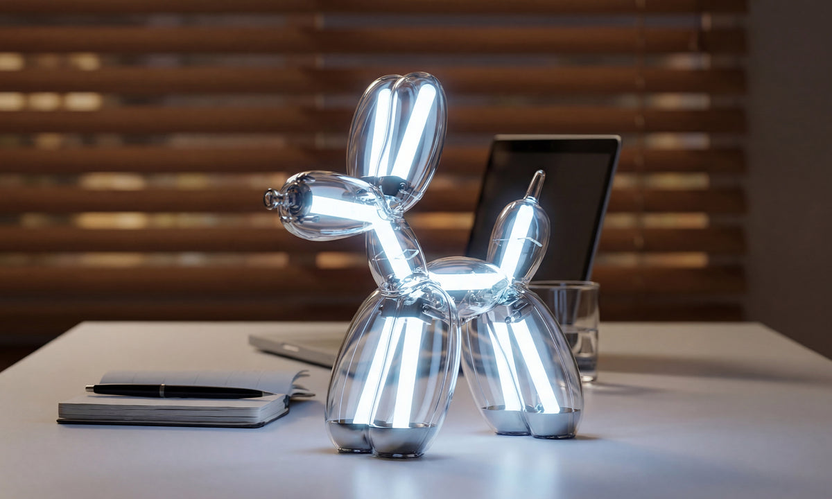 Lufi Kutya Lámpa LED Lámpa – Belső Asztali Világítás (Jeff Koons, Lexon)
