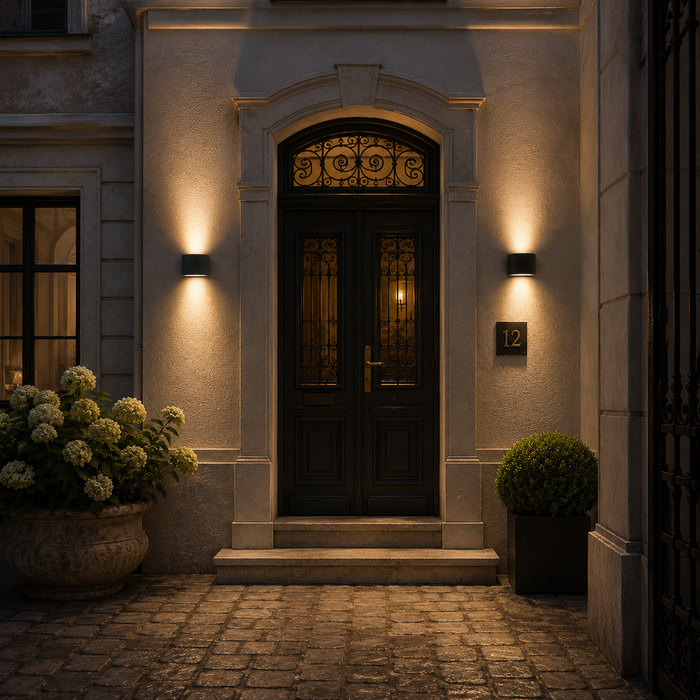 CHOIX 114 Outdoor LED Wall Lamp —  Up & Down Anthracite Wall Light (Rendl Light)