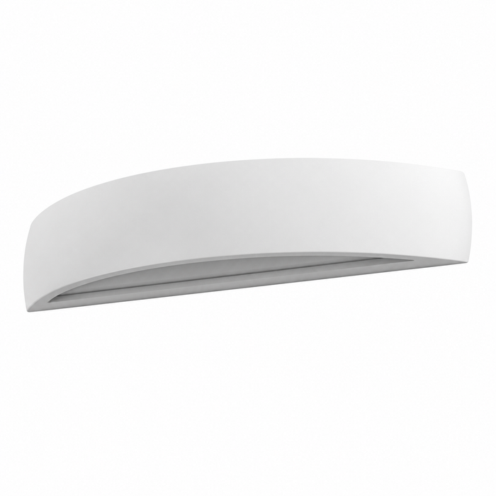 CRESCENT L Indoor Plaster Wall Lamp — Paintable Up & Down Wall Light (Rendl Light)