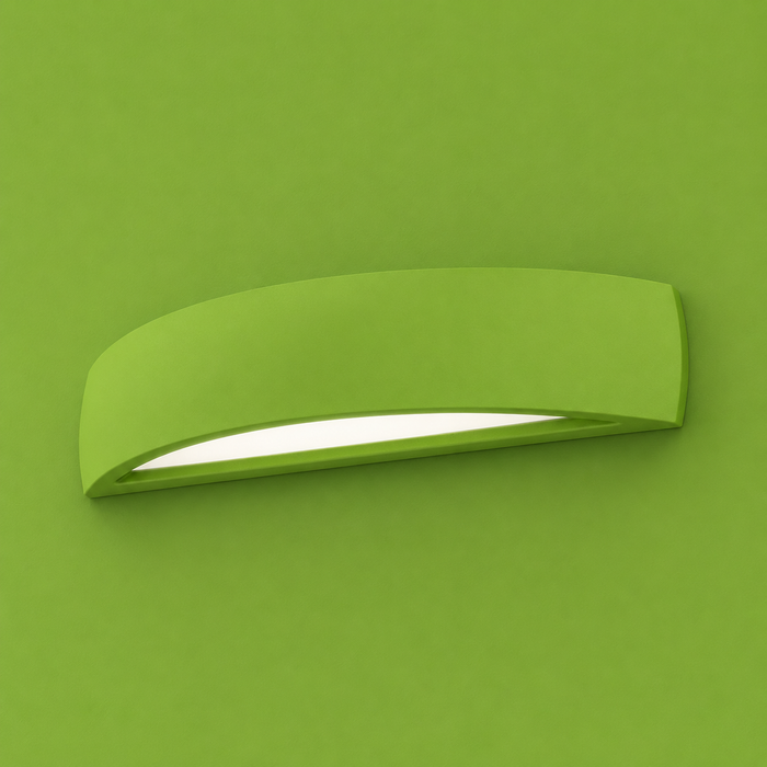 CRESCENT L Indoor Plaster Wall Lamp — Paintable Up & Down Wall Light (Rendl Light)