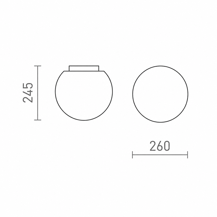 BOLLY 26 — Ceiling Lamp | Rendl Light Studio