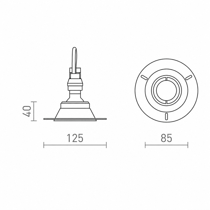 IPSO R IP65 — Recessed Lamp | Rendl Light Studio