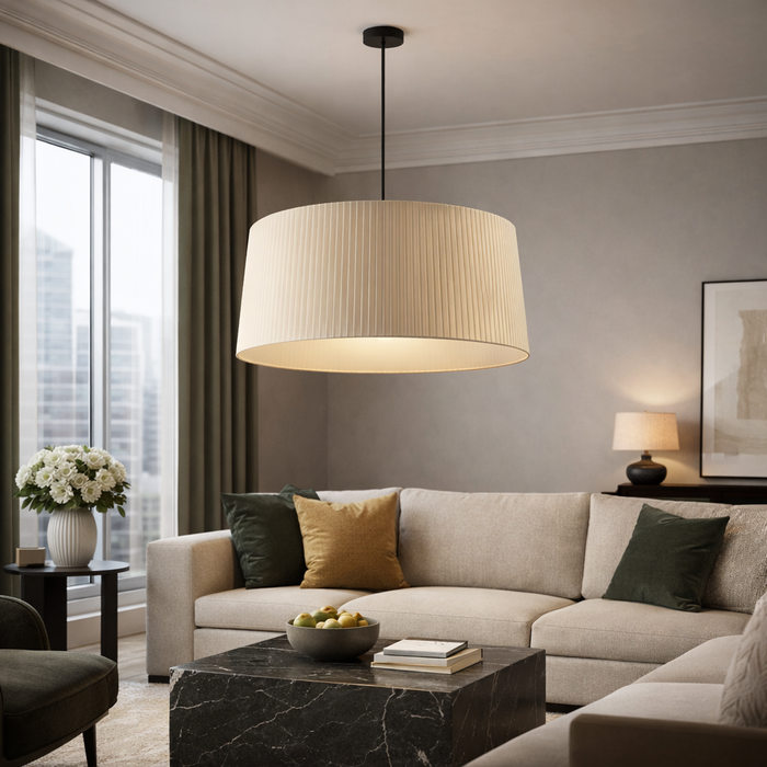 SAMBA 700 Black/Beige Indoor Pendant Lamp (Faro Barcelona)