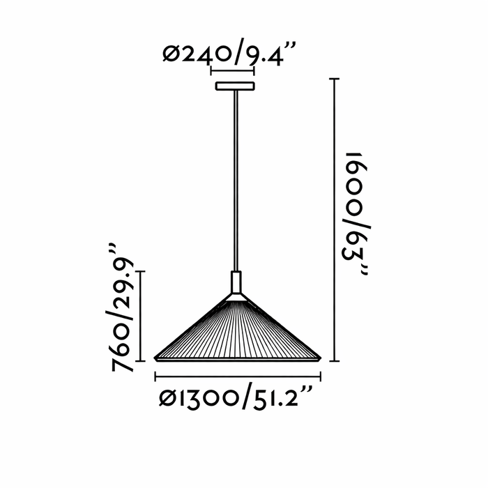 SAIGON IN 1300 pendant lamp — Pendant Lamp by Nahtrang | Faro Barcelona