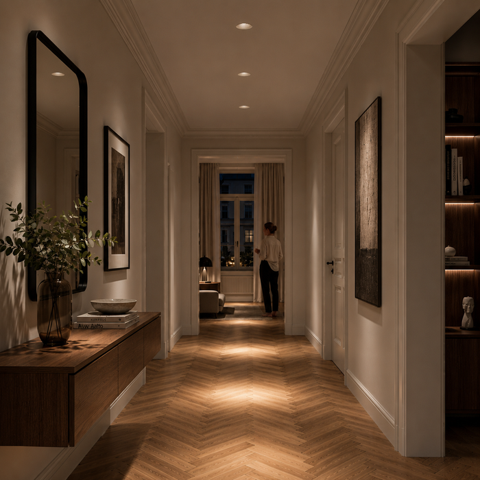 DANTOR Plaster Recessed Spotlight — Paintable GU10 Ceiling Light (Rendl Light)