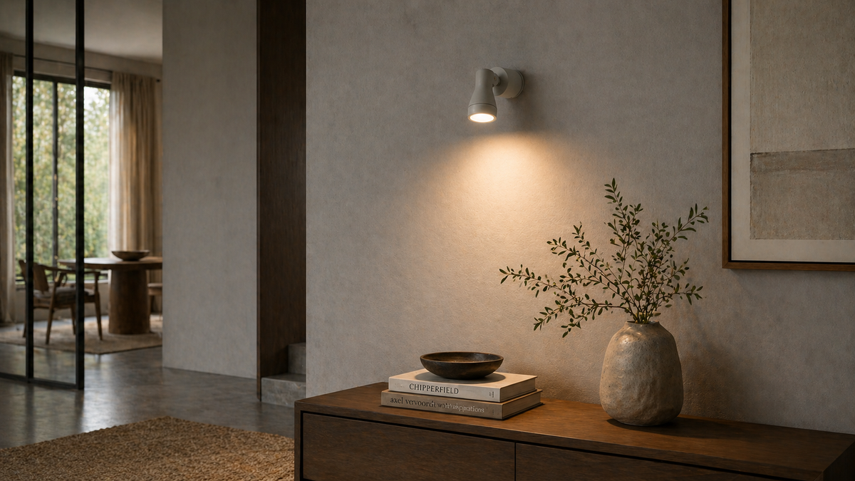 DIREZZA Outdoor Wall Spotlight - Adjustable GU10 IP54 (Rendl Light)