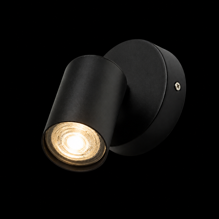 DUDE R Surface-Mounted Spotlight — Black GU10 Adjustable Ceiling Light (Rendl Light)