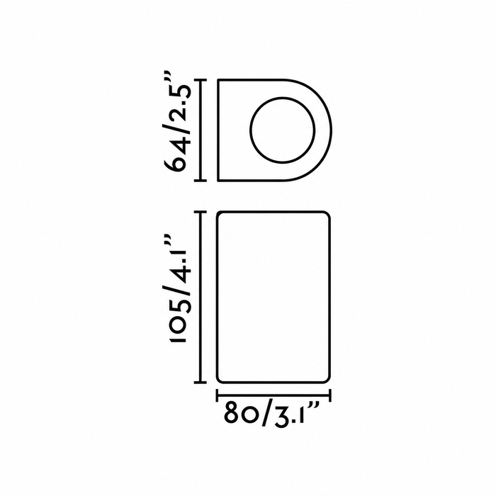 ESTELA —  1xGU10 Outdoor Wall Sconce (Faro Barcelona)