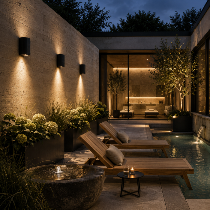 ESTELA —  1xGU10 Outdoor Wall Sconce (Faro Barcelona)