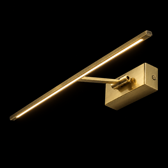 FRESCO 45 Adjustable LED Picture Wall Light — Old Copper - Black (Rendl Light)