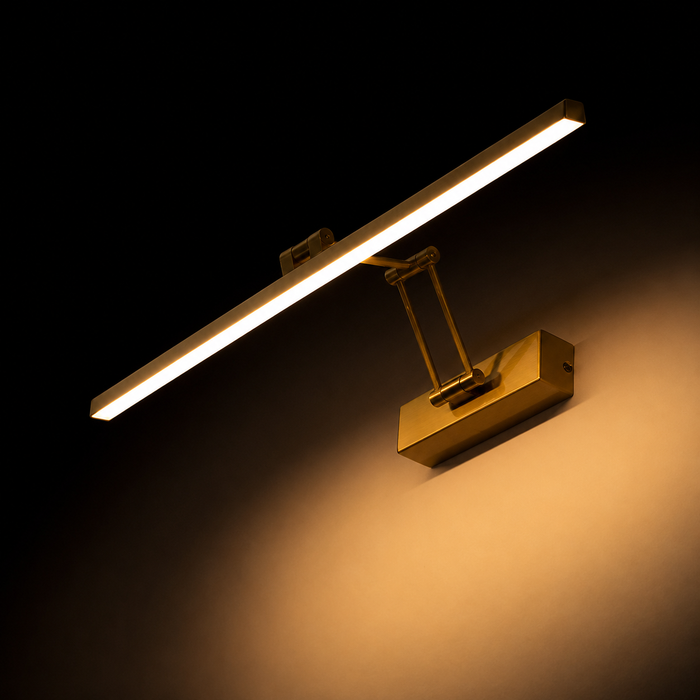 FRIDA 60 Adjustable LED Picture Wall Light —  Matte Black, Old Copper, Chromium (Rendl Light)
