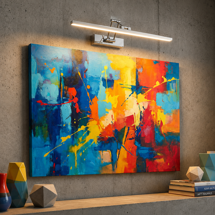 FRIDA 60 Adjustable LED Picture Wall Light —  Matte Black, Old Copper, Chromium (Rendl Light)