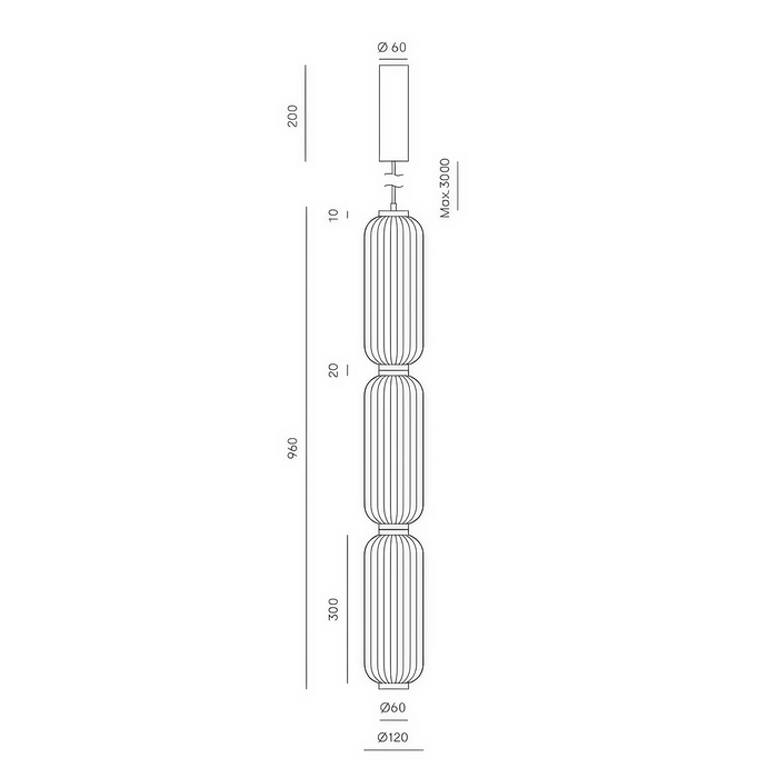 ELMA L Pendant Lamp – Indoor Pendant Light (José Fornas, Aromas del Campo)
