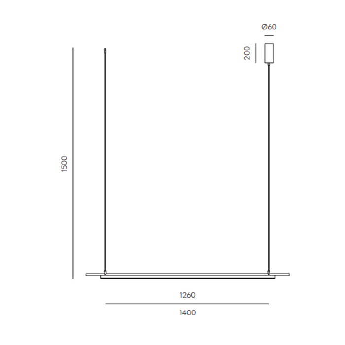 COLN Pendant Lamp – Indoor Linear LED Suspension (AC Studio, Aromas del Campo)