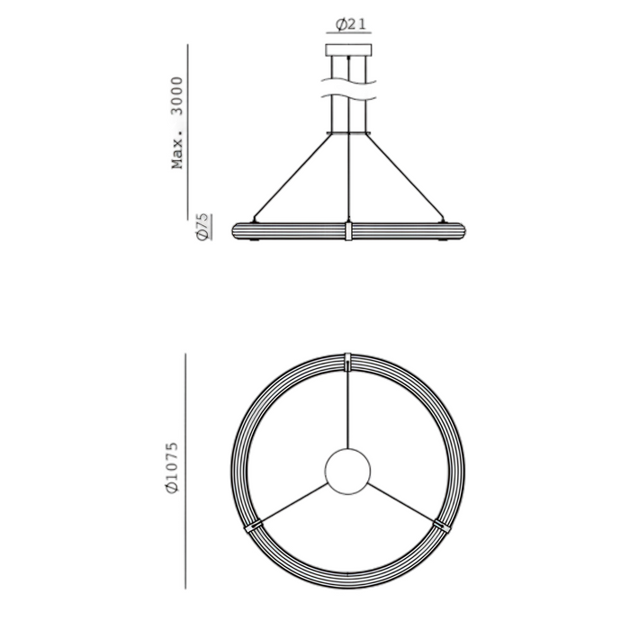ELLI L Pendant Lamp – Indoor Pendant Light (JF Sevilla, 2023, Aromas del Campo)