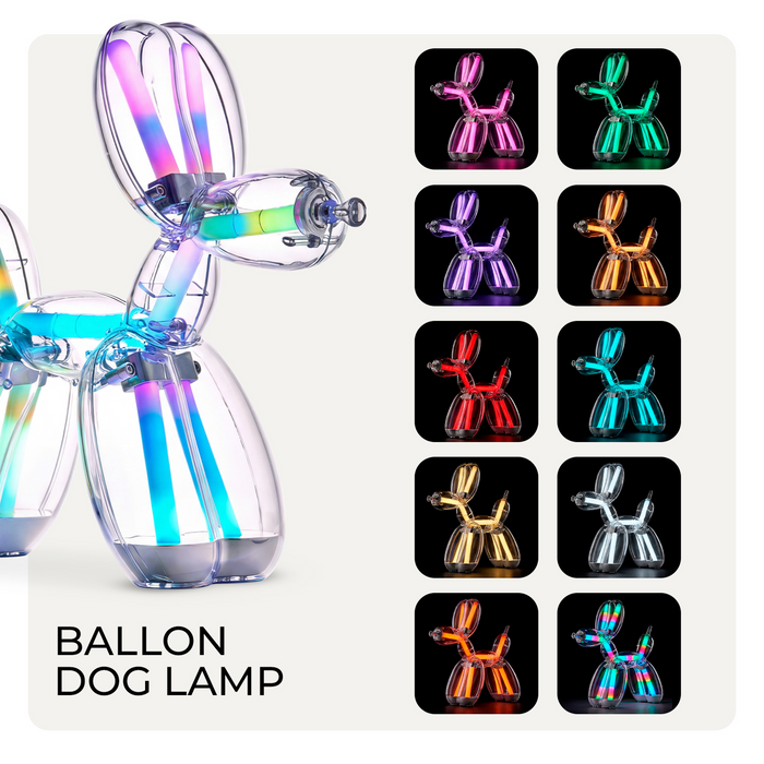 Lufi Kutya Lámpa LED Lámpa – Belső Asztali Világítás (Jeff Koons, Lexon)