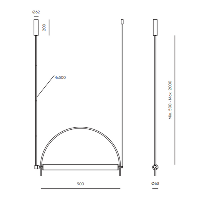 ARC LED Pendant Lamp – Indoor Pendant Light (JF Sevilla,  Aromas del Campo)