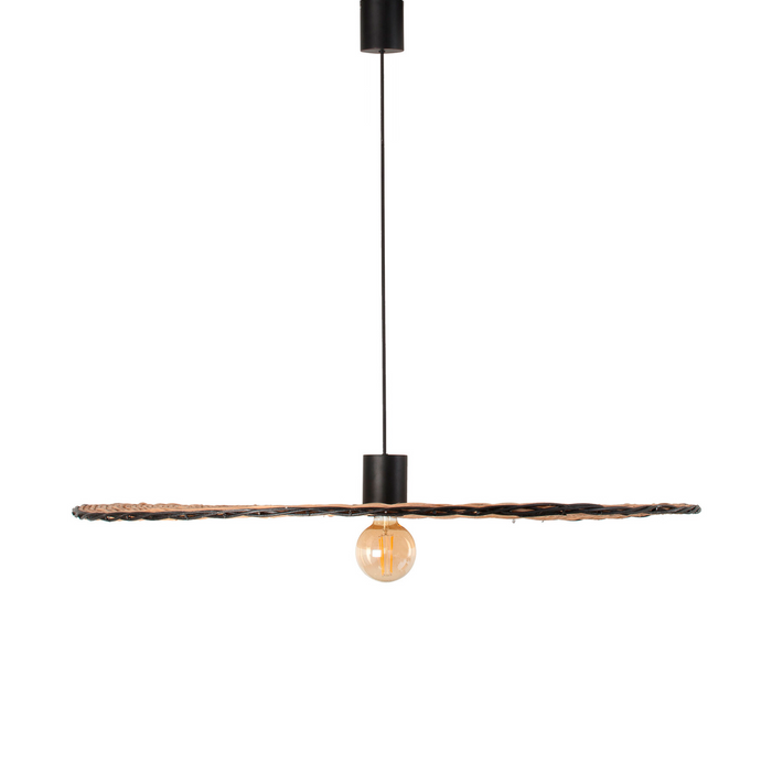 COSTAS 1000 Pendant Lamp – Indoor  Black/Rattan (Alex & Manel Lluscà, Faro Barcelona)