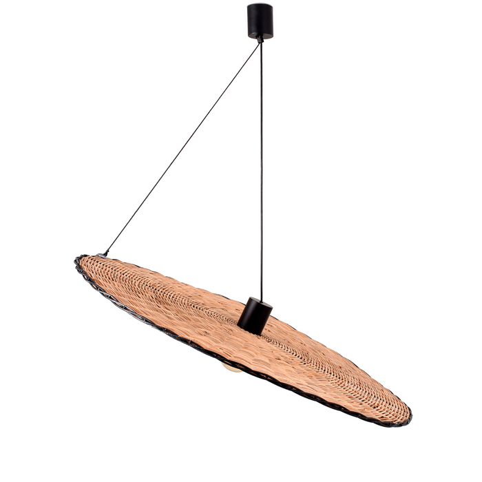 COSTAS 1000 Pendant Lamp – Indoor  Black/Rattan (Alex & Manel Lluscà, Faro Barcelona)
