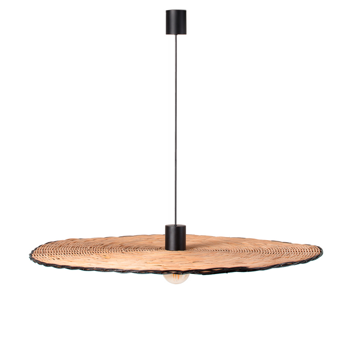 COSTAS 1000 Pendant Lamp – Indoor  Black/Rattan (Alex & Manel Lluscà, Faro Barcelona)