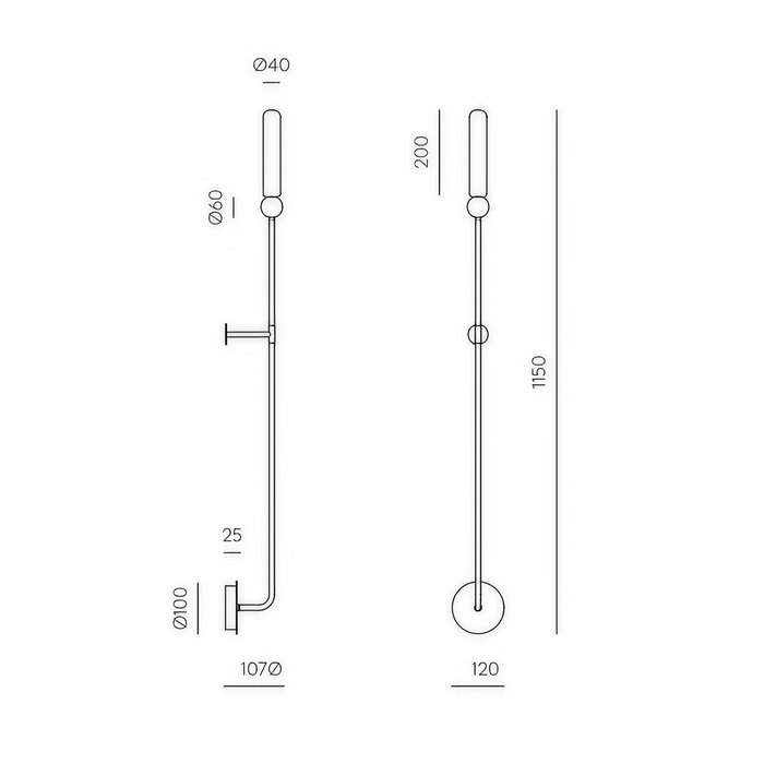 DELIE L Wall Lamp – Indoor Wall Light (JF Sevilla, Aromas del Campo)