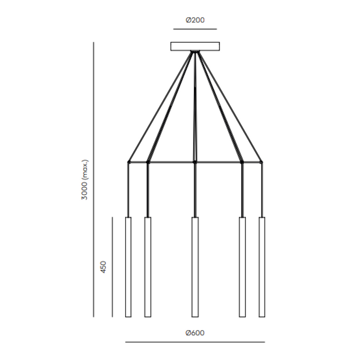 MIKA Multi Pendant Lamp –  Indoor Pendant Light (AC Studio, Aromas del Campo)