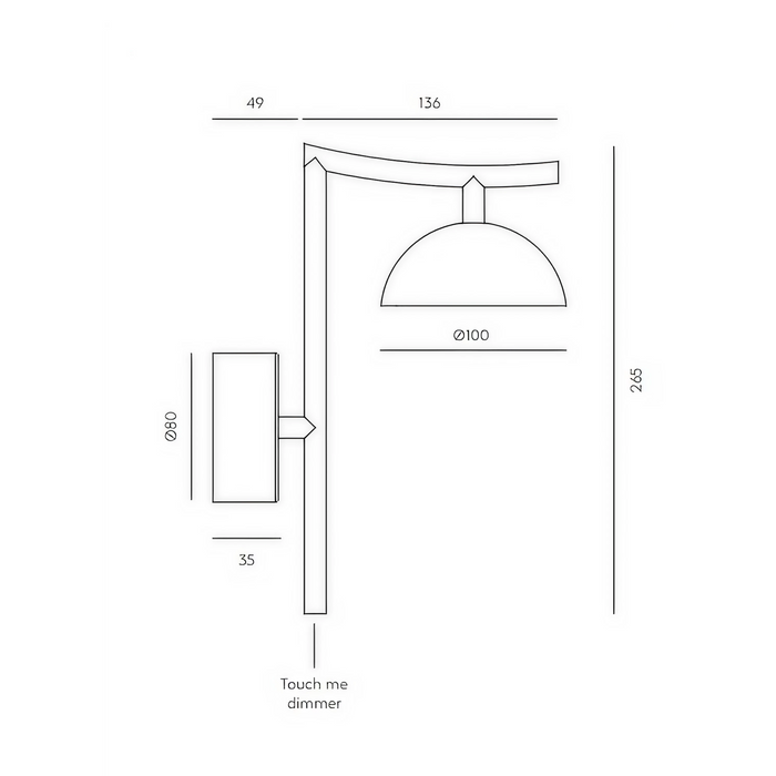 TANA Wall Lamp – Indoor Wall Light (JF Sevilla, Aromas del Campo)