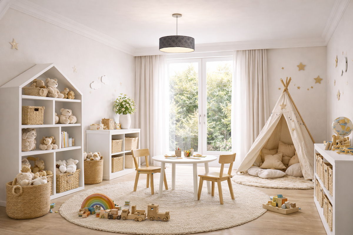 JAKARANDA 40 Függő / Asztali Lámpaernyő - Texturált Textil Tervezői Árnyék (Rendl Light)