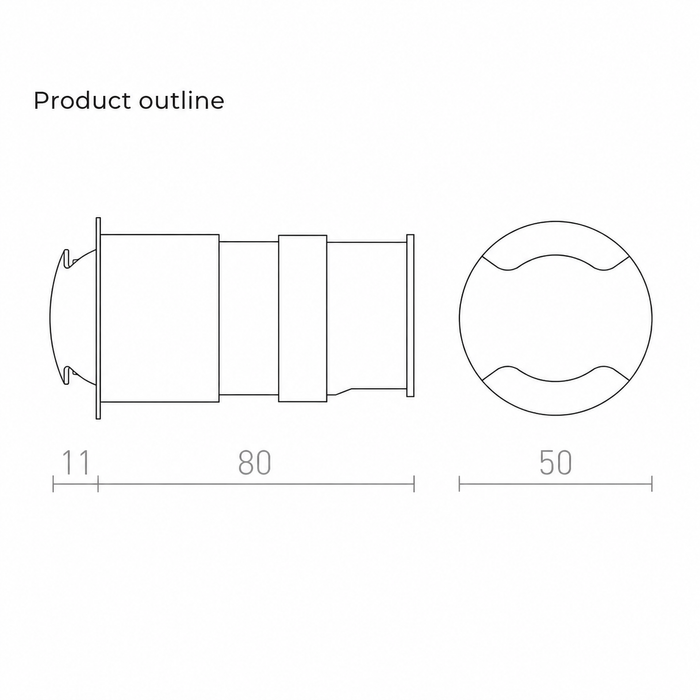 KICK II Recessed Outdoor LED Wall Light — Architectural Step & Orientation Light (Rendl Light)