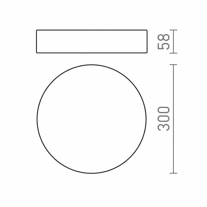 LARISA R 30 LED - Surface Mounted Ceiling Lamp (Rendl Light)