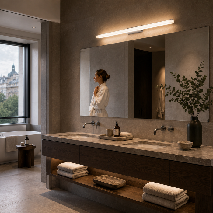 MAREA 60 LED Bathroom Wall Lamp — IP44 Linear Mirror Light (Rendl Light)