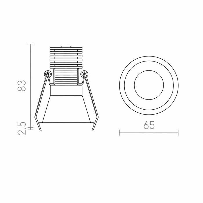 OWEN Beépített Mennyezeti Lámpa - Dim-to-Warm LED Spotlámpa IP54 (Rendl Light)