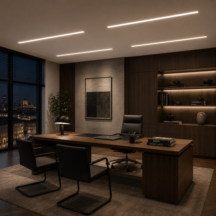 PESANTE 90  —  Recessed Linear LED Ceiling Light (Rendl Light)
