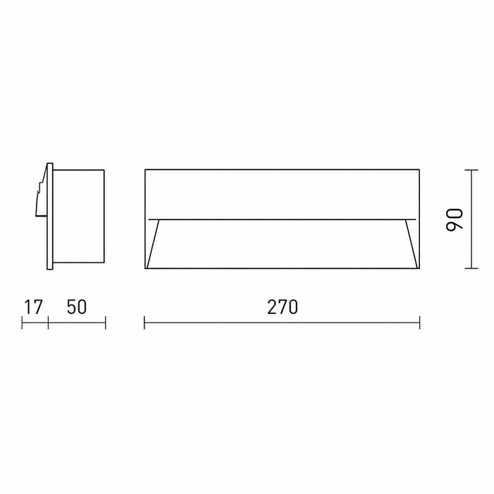 REP 27 Recessed LED Wall Light — IP65 Indoor & Outdoor Step Light (Rendl Light)