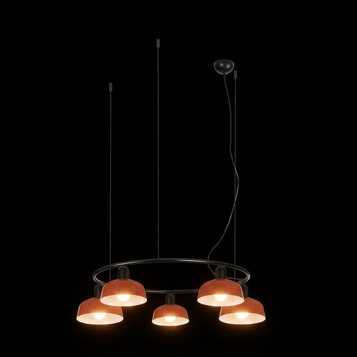 TATAWIN S 5L  Modern Circular Pendant Lamp (Adolfo Abejón, Faro Barcelona)