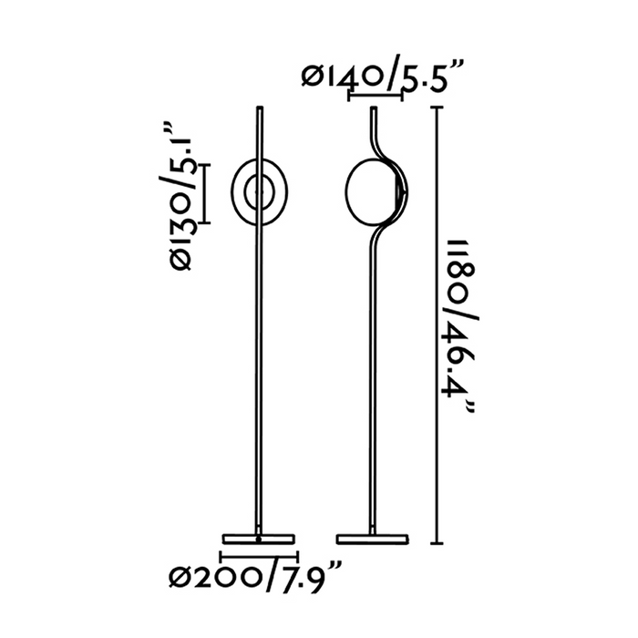 LE VITA Floor Lamp – Ambient Designer Floor Light (Nahtrang, Faro Barcelona)