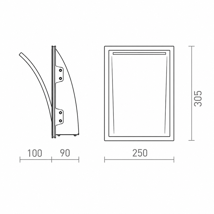 SPIRIT Recessed Plaster Wall Lamp for Indirect Lighting — Rendl Light