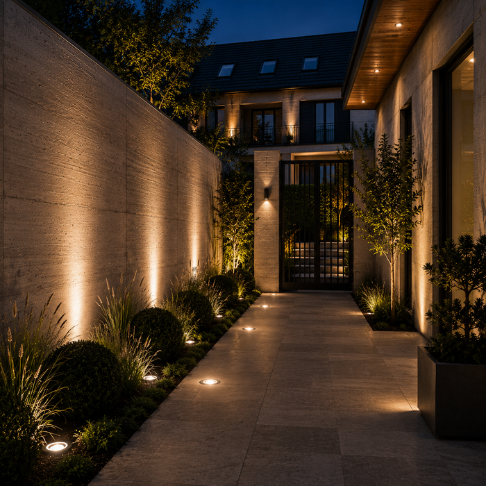 TERRA Outdoor Recessed Ground Light — Stainless Steel IP65 Integrated LED 3000K (Rendl Light)