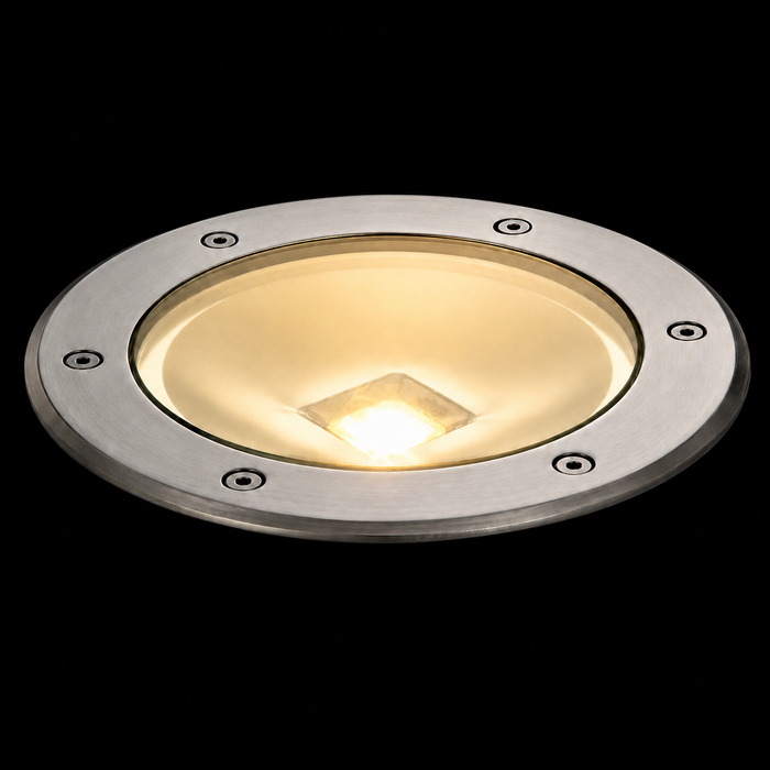 TERRA Outdoor Recessed Ground Light — Stainless Steel IP65 Integrated LED 3000K (Rendl Light)