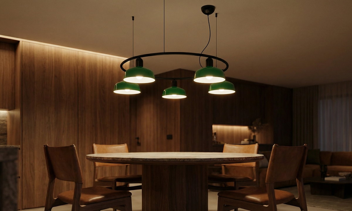 TATAWIN S 5L  Modern Circular Pendant Lamp (Adolfo Abejón, Faro Barcelona)