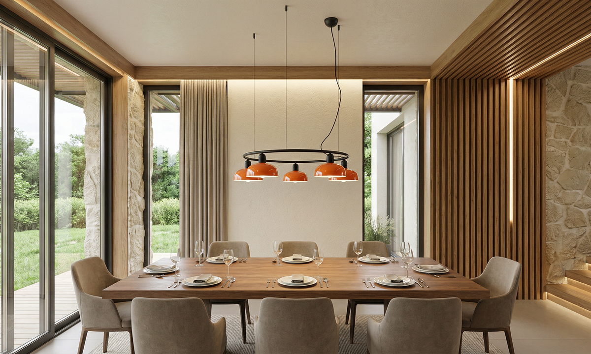 TATAWIN S 5L  Modern Circular Pendant Lamp (Adolfo Abejón, Faro Barcelona)