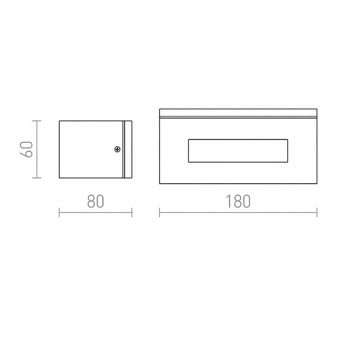 WOOP - Outdoor Up & Down Wall Lamp (Rendl Light)